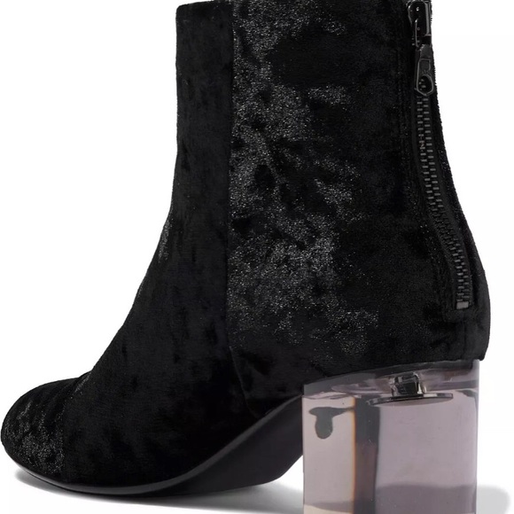 Rag & Bone Drea Boot Black crushed velvet Bootie - Picture 4 of 8